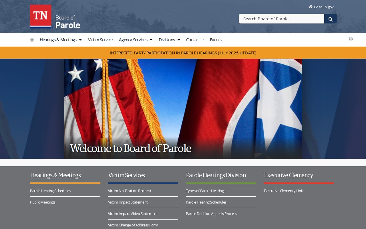 Henderson County criminal history Tennessee Board of Parole resources