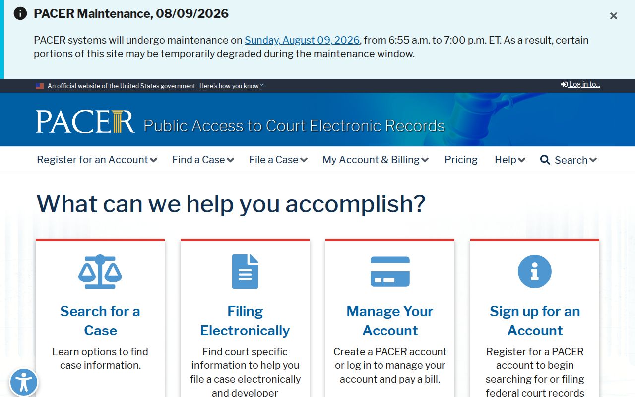 Henderson County criminal history federal PACER case search information